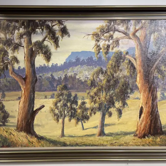 Alfred Reynolds - Landscape oil on board