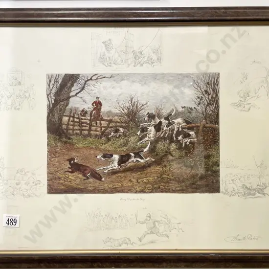 Reproduction Hunting Scene Print