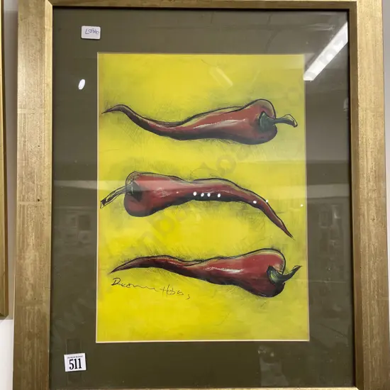 R. Hobbs - Chili Peppers Print