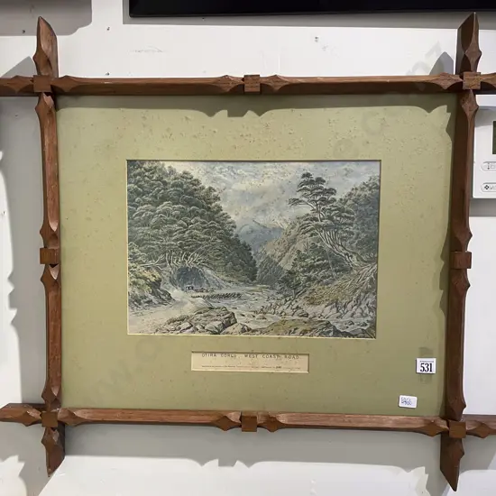 Framed NZ Colonial Reproduction Print