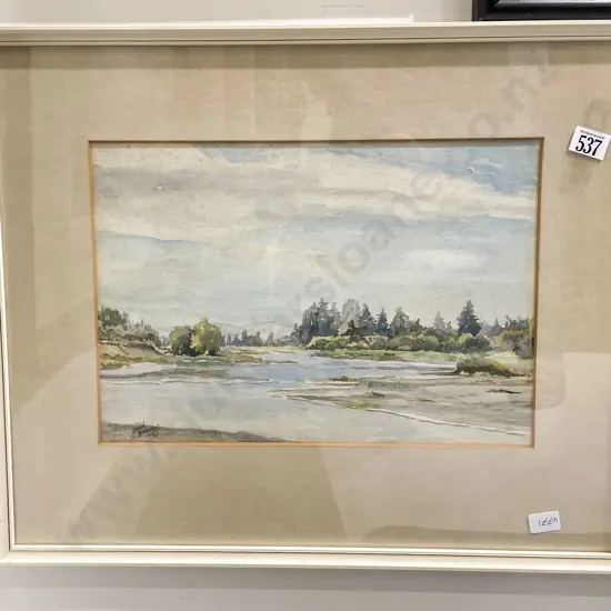 William Rush - "Mountainous Landscape with Figures" - Watercolour (Please Note Photo Change)