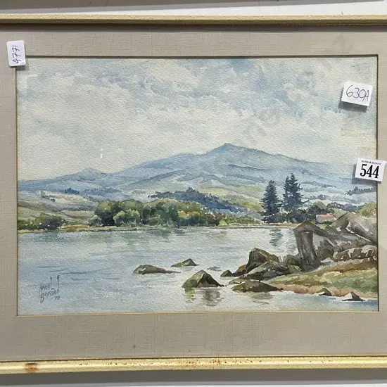 Herril Barden - "Untitled Landscape" - Watercolour