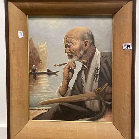 Bizon - "Portrait of a Man" - Oil on Canvas