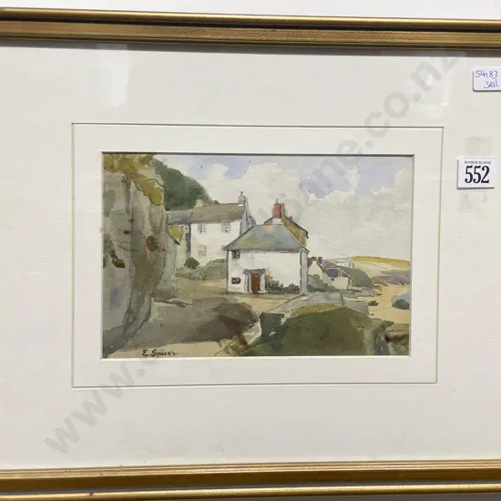 E Spicer - "Untitled Landscape" - Watercolour (a/f)