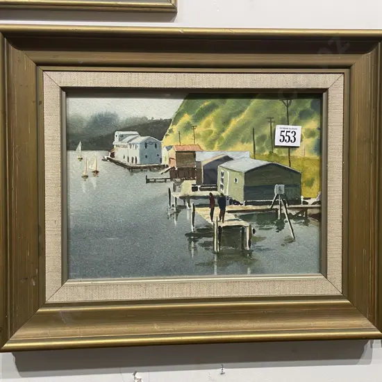 Unknown Artist - "Untitled Harbourside Landscape" - Watercolour