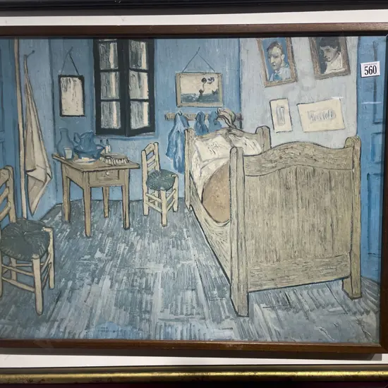 Van Gogh - "Bedroom Scene" - Reproduction Print