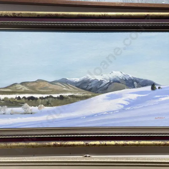 Keith Wilson - "Mackenzie Snow" - Oil on Canvasboard