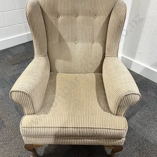 Button Back Arm Chair