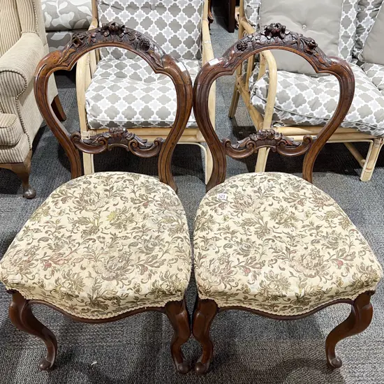 Pair of Balloon Back Dining Chair