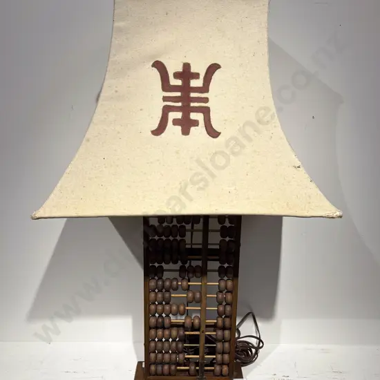 Chinese Abacus Lamp Base