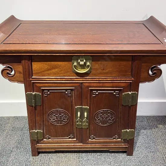 Chinese Rosewood Side Cabinet
