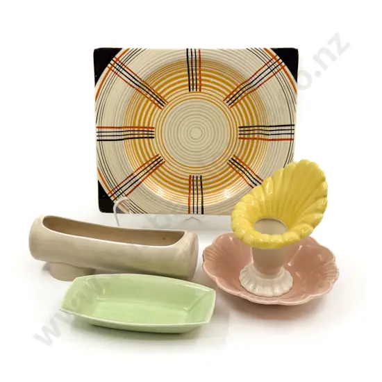 Five Pieces of Clarice Cliff China