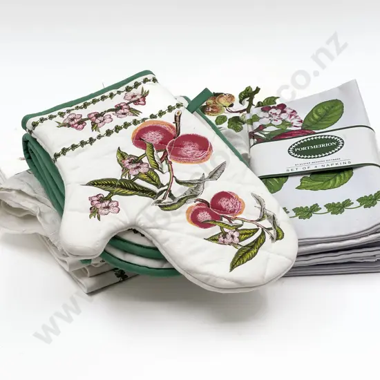 Small Box of Assorted Port Meirion Linen Including Table Mats and Napkins