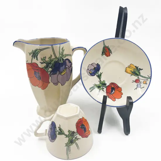 "Honeyglaze"  Jug with Cup and Saucer
