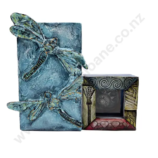 Sarah Wairau Two Mixed Media Artworks