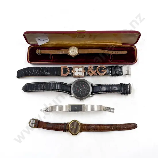 Five Assorted Wrist Watches