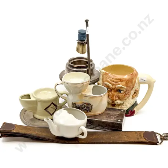 Qty of Assorted Including Character Jug and Plated Shaving Stand Etc
