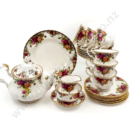 Royal Albert "Old Country Roses" Six Place Tea Set and Extras