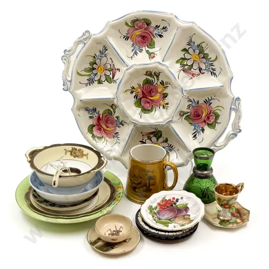 Qty of Assorted China Including Wedgwood and Satsuma