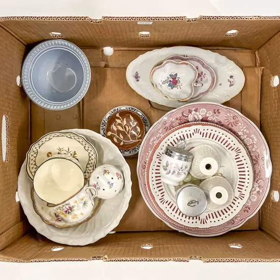 Qty of Assorted China Including Royal Worcester Egg Coddlers