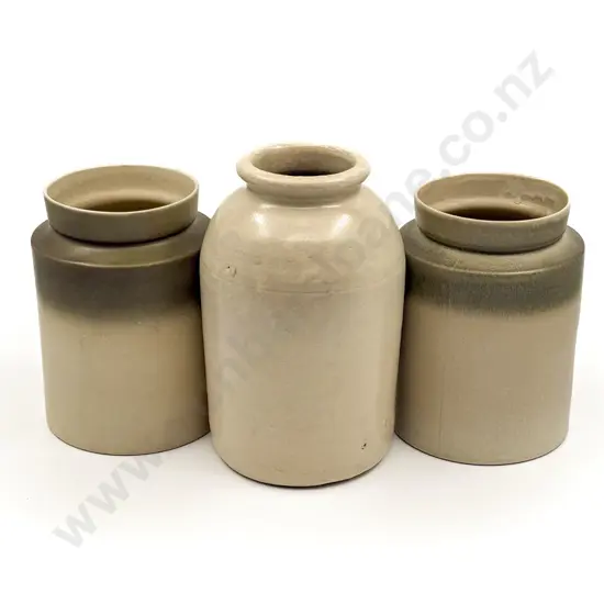 Pair of Temuka Stone Ware Crocks and Other Crock