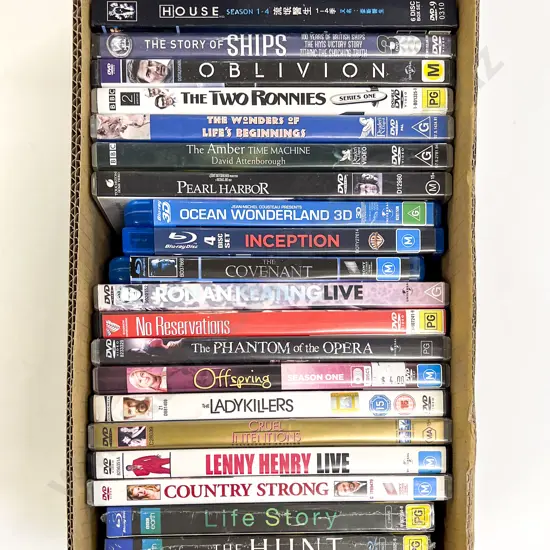 Qty of Assorted DVD's Including Some Blu-Ray