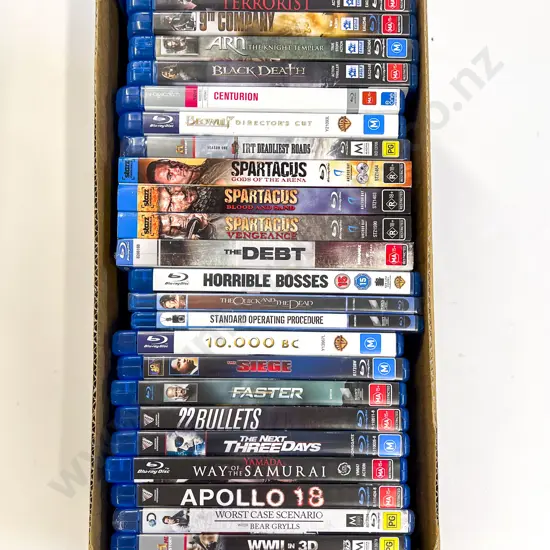 Qty of Assorted Blu-Ray DVD's