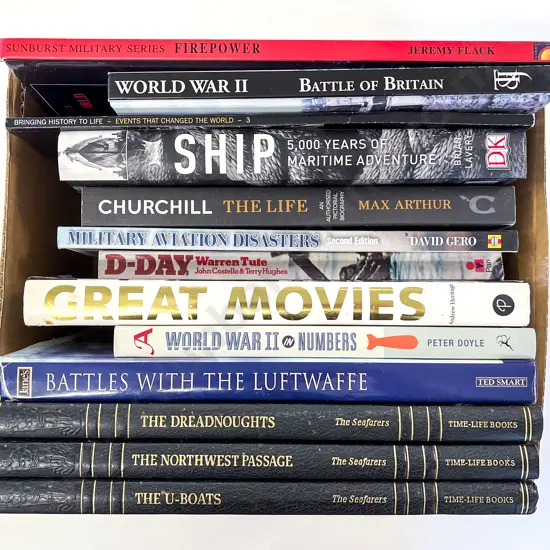 Qty of Mostly World War II Reference Volumes