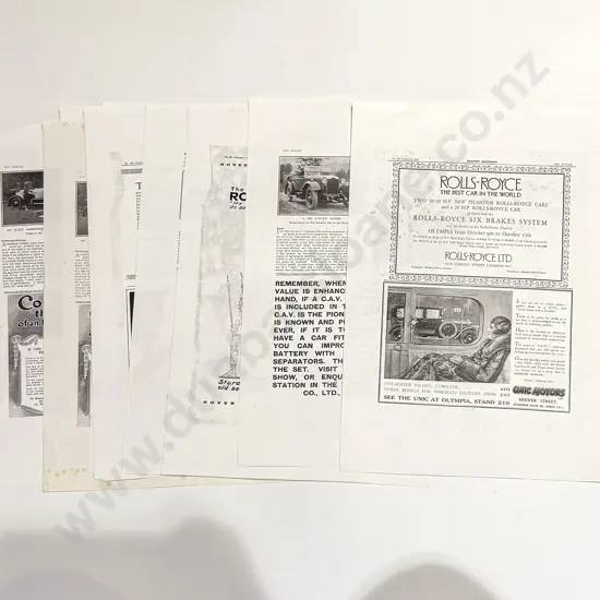 Qty of Loose Reprinted Rolls-Royce Reference
