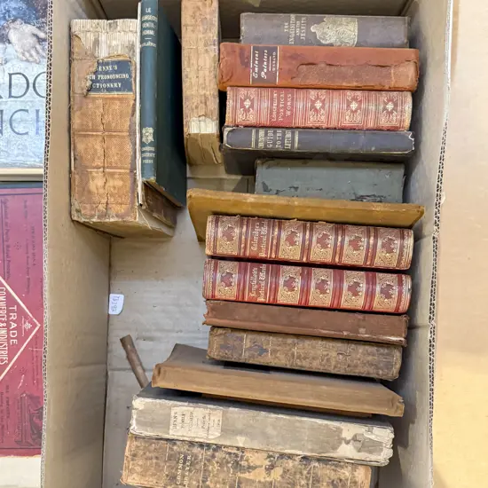 Box Qty of Assorted Vintage Books