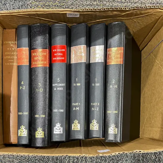 Assorted Volumes of NZ National Bibliographies