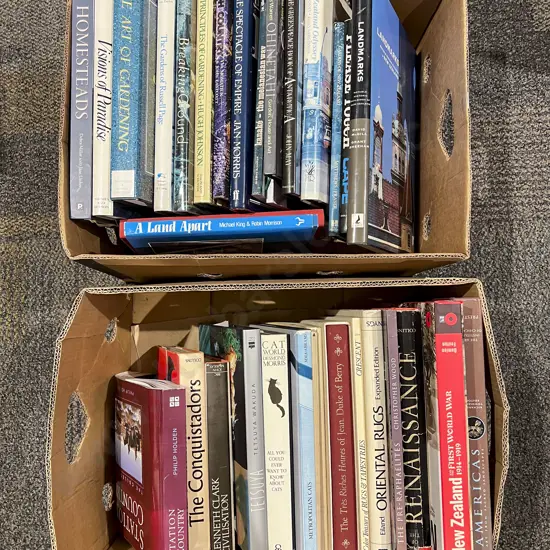 Two Boxes of Assorted Books