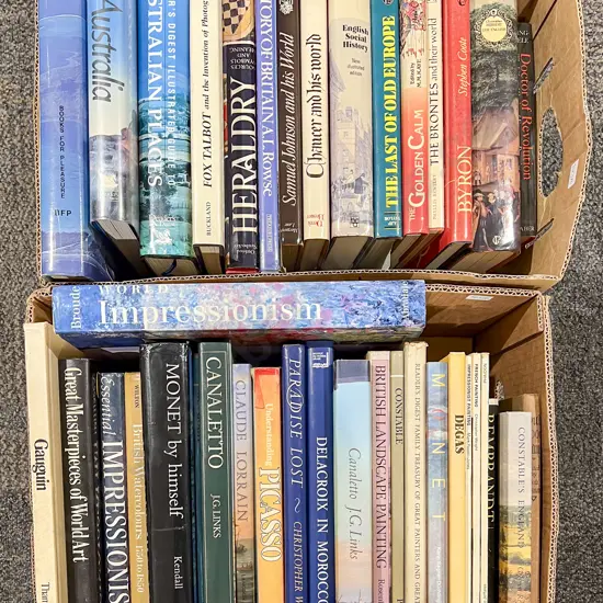 Two Boxes of Assorted Books