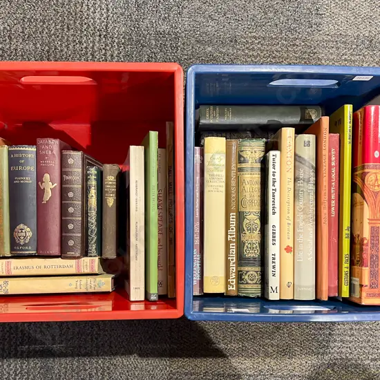 Two Cartons of Assorted World History Reference Etc