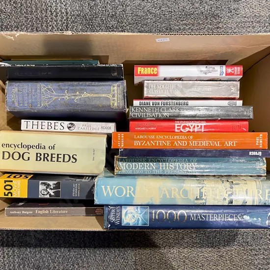 Box Qty of Assorted Books