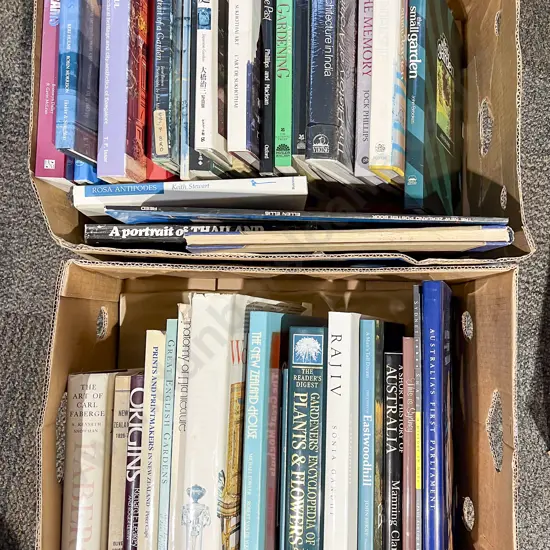 Two Boxes of Assorted Books