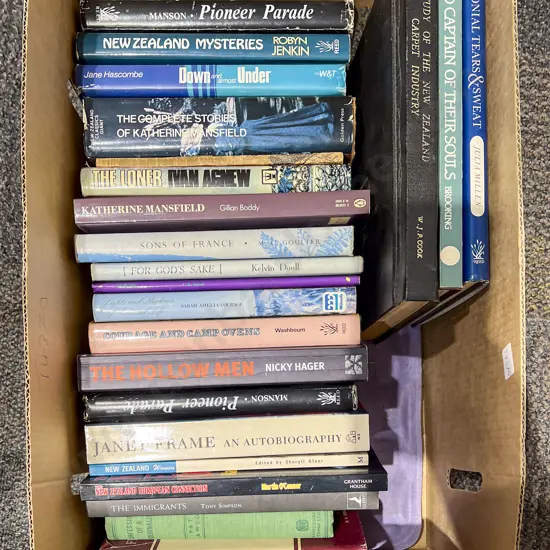 Box of Assorted Books including NZ Reference