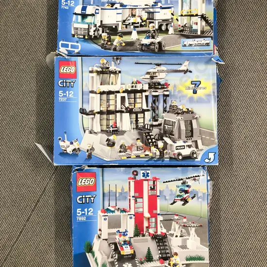 Vintage Lego City Boxed Set 7743 7892 7237