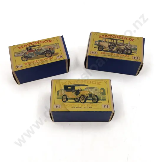 Early Issue Models of Yesteryear Y1 Y-3 & Y-14