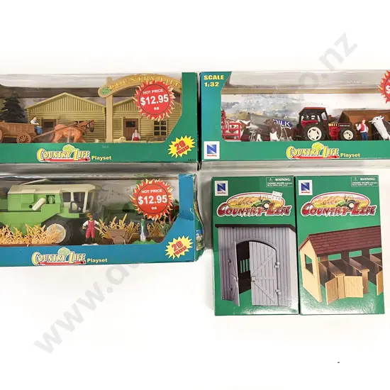 Newray Five Boxed Country Life Models