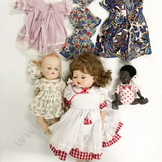 NZ Pedigree Walkie Talkie and Two Baby Pedigree Dolls