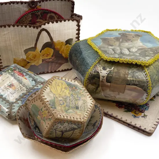 Collection of Pre War Papercraft Boxes