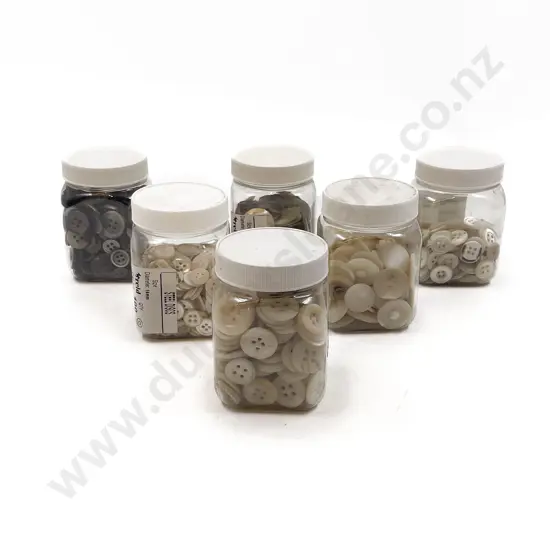 Quantity Black & White Shell Buttons