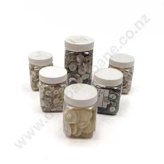 Quantity Black & White Shell Buttons