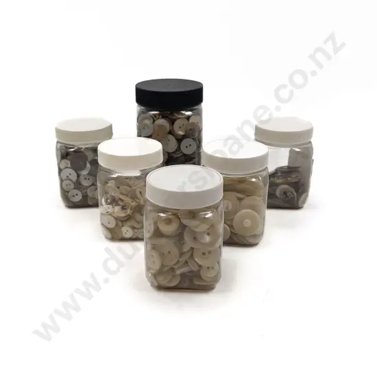 Quantity Black & White Shell Buttons