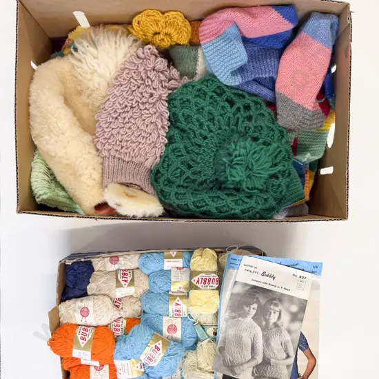 Vintage Bubbly Wool With Tea Cosies & Various