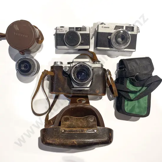 Qty of Assorted Vintage Cameras and Accessories