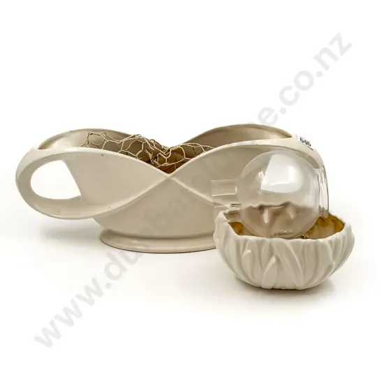 Sylvac White Glazed Vase Together with Shorter & Sons Vase etc