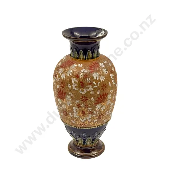 Large Doulton Lambeth Slaters Patent Vase