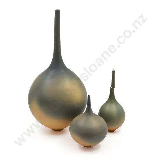 Three Peter Collis Vases (one A/F)